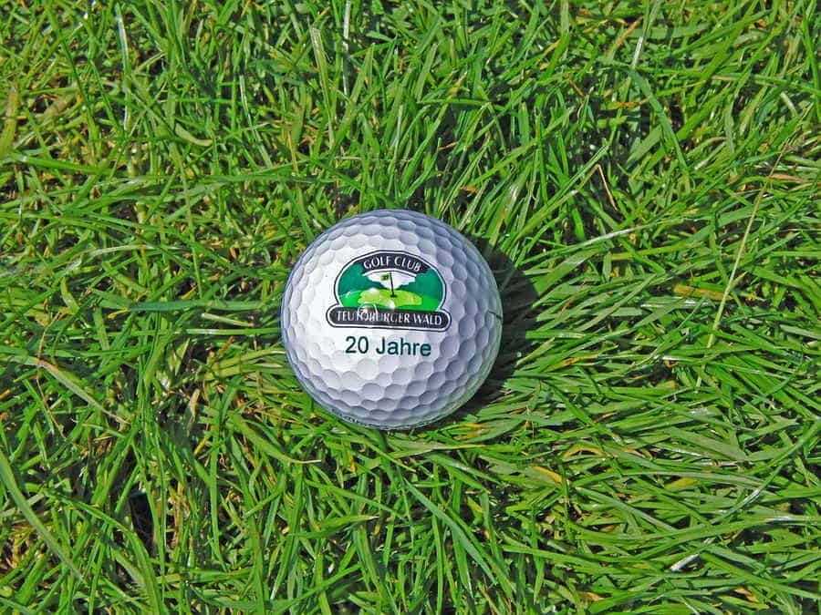 Bedruckter Golfball