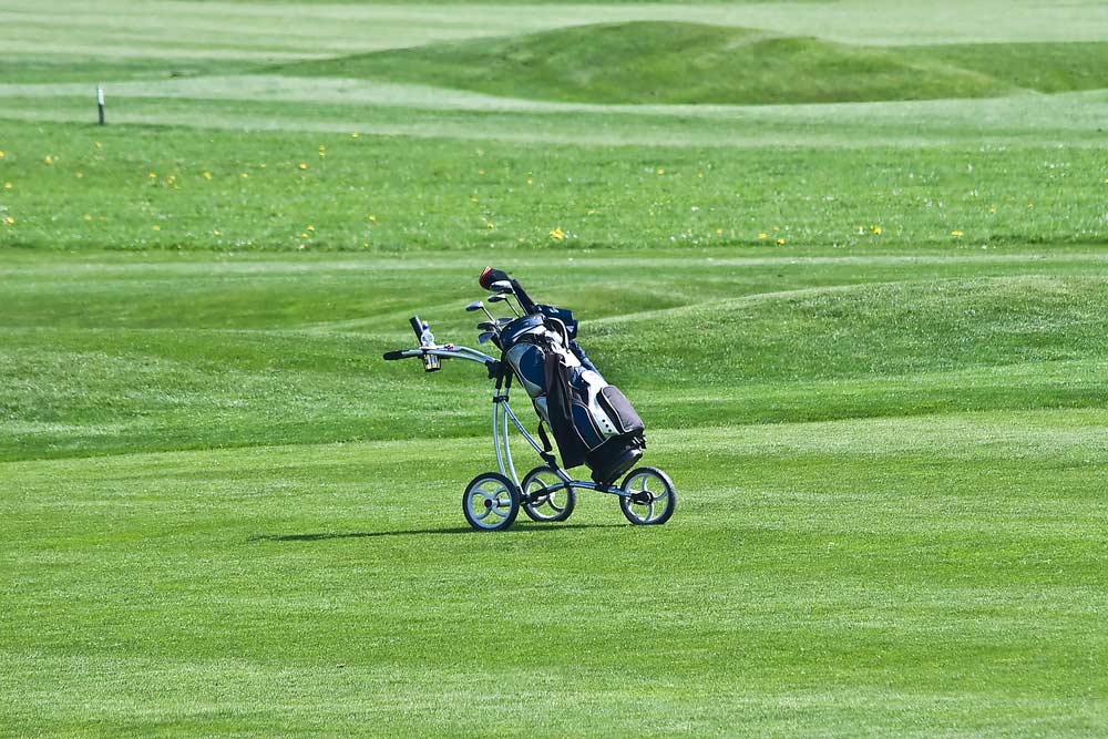 Golftrolley Edelstahl (depositphotos.com)