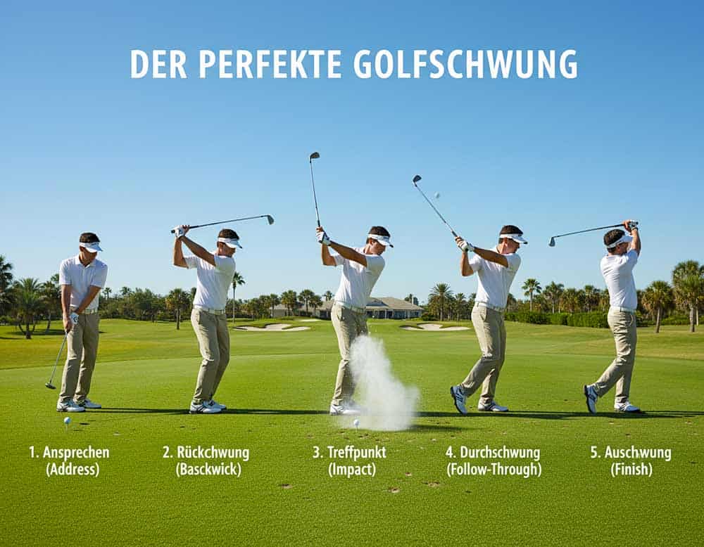 Der perfekte Golfschwung in einem Bild Der perfekte Golfschwung in einem Bild